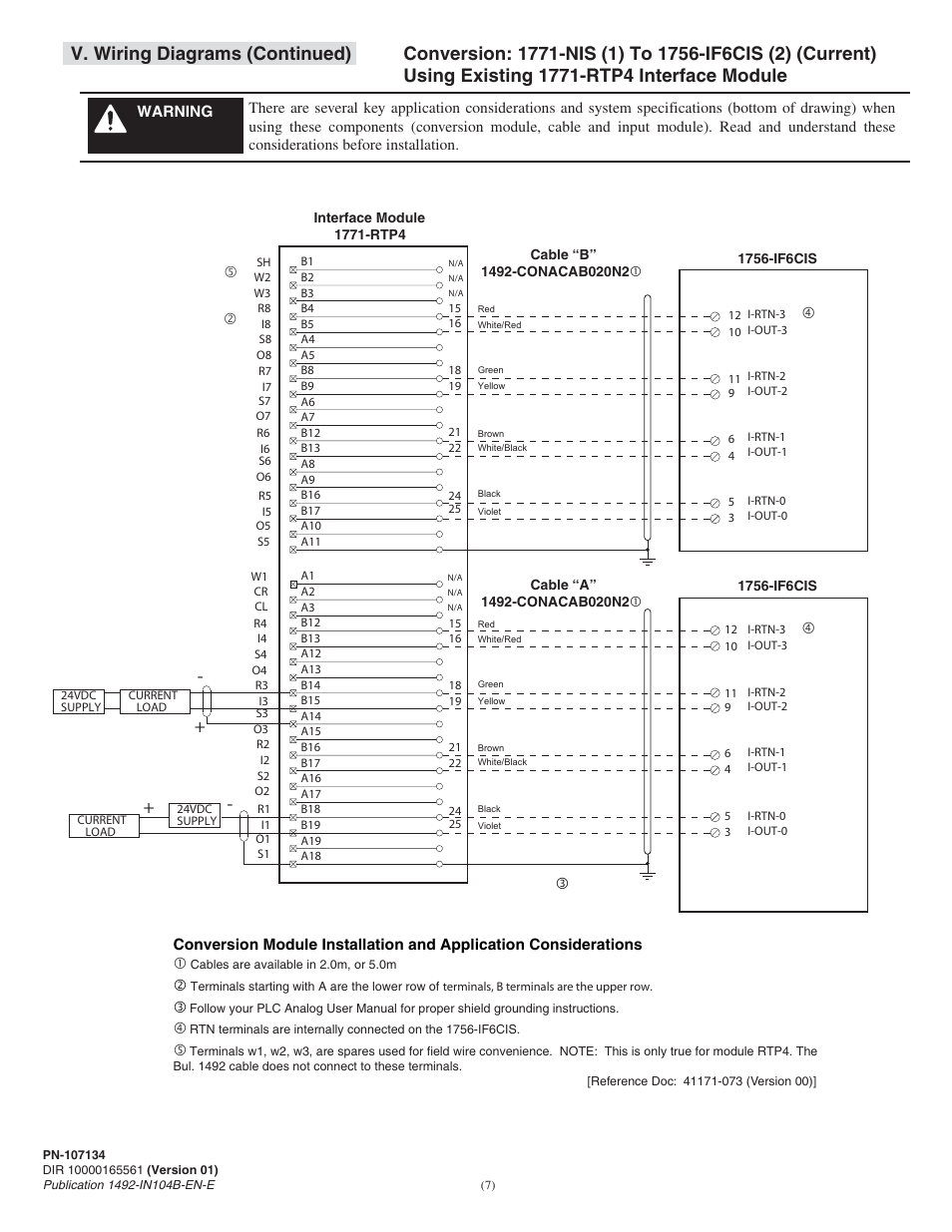 Rockwell Automation 1492- 1771-N Series I/O to 1756 ControlLogix I/O User Manual | Page 7 / 20