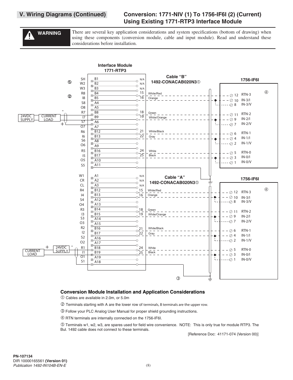 Rockwell Automation 1492- 1771-N Series I/O to 1756 ControlLogix I/O User Manual | Page 8 / 20