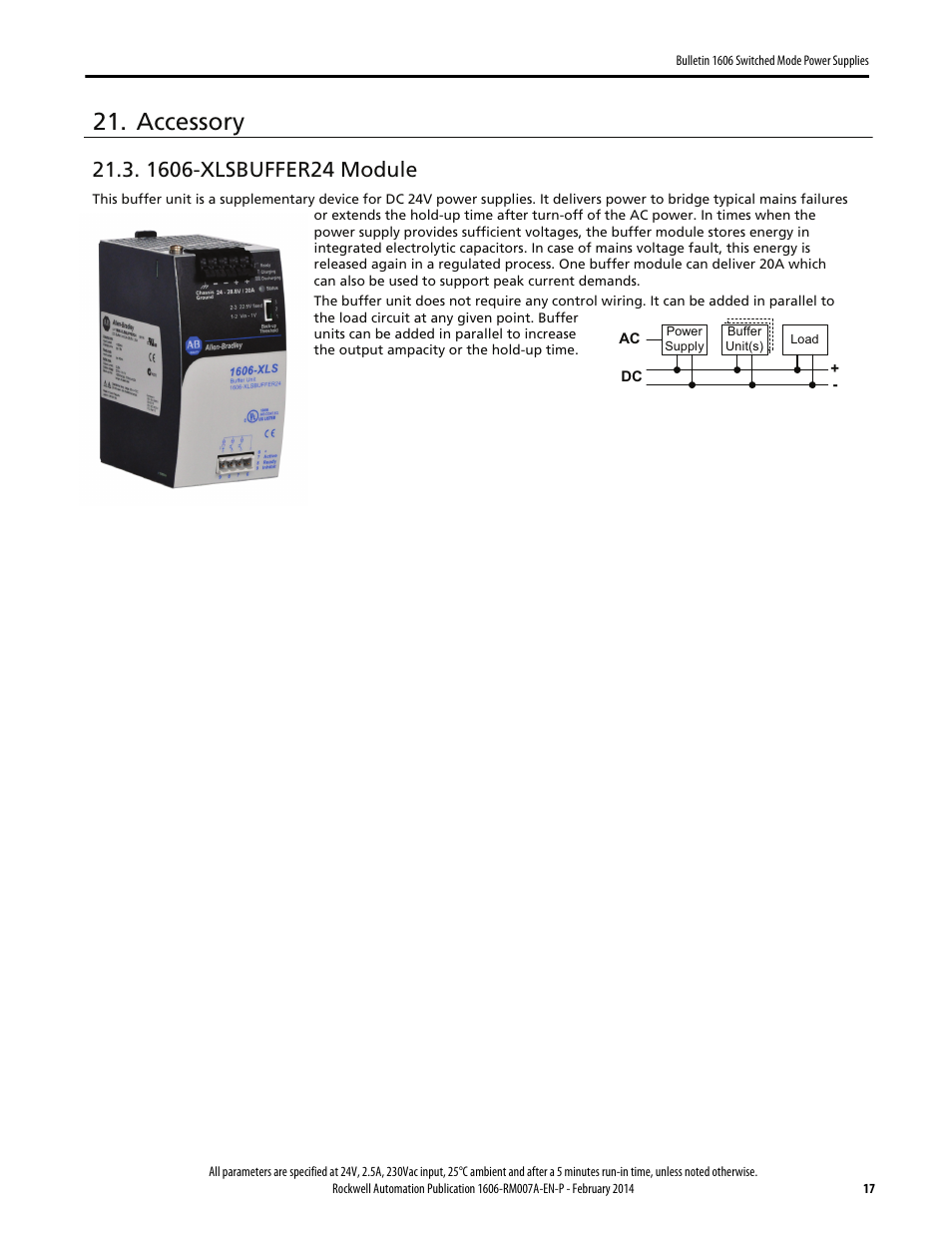 Accessory | Rockwell Automation 1606-XLP60EQ Power Supply Reference Manual User Manual | Page 17 / 24
