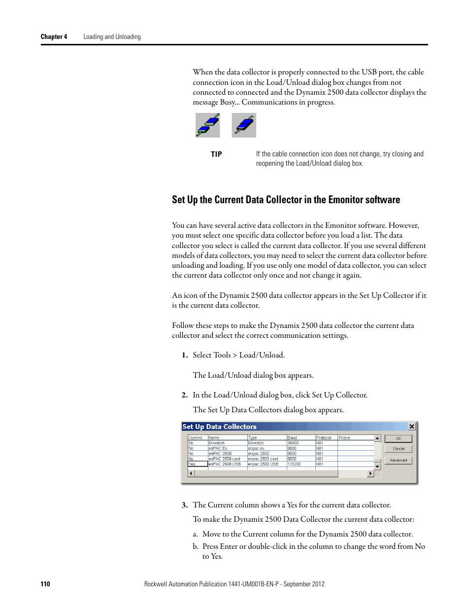 Rockwell Automation 1441-DYN25-Z Dynamix 2500 Data Collector User Manual | Page 110 / 218