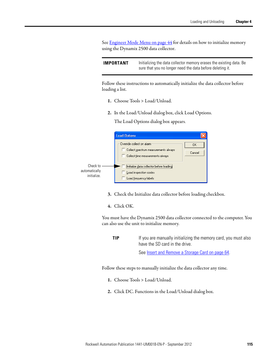 Rockwell Automation 1441-DYN25-Z Dynamix 2500 Data Collector User Manual | Page 115 / 218
