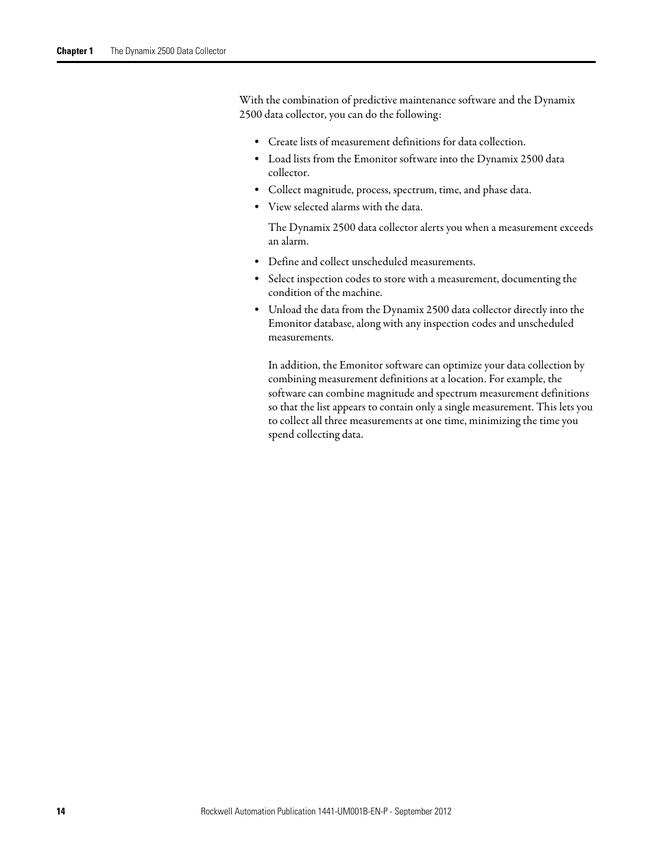 Rockwell Automation 1441-DYN25-Z Dynamix 2500 Data Collector User Manual | Page 14 / 218