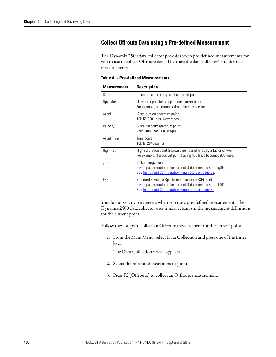 Rockwell Automation 1441-DYN25-Z Dynamix 2500 Data Collector User Manual | Page 150 / 218