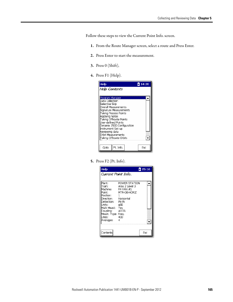 Rockwell Automation 1441-DYN25-Z Dynamix 2500 Data Collector User Manual | Page 165 / 218