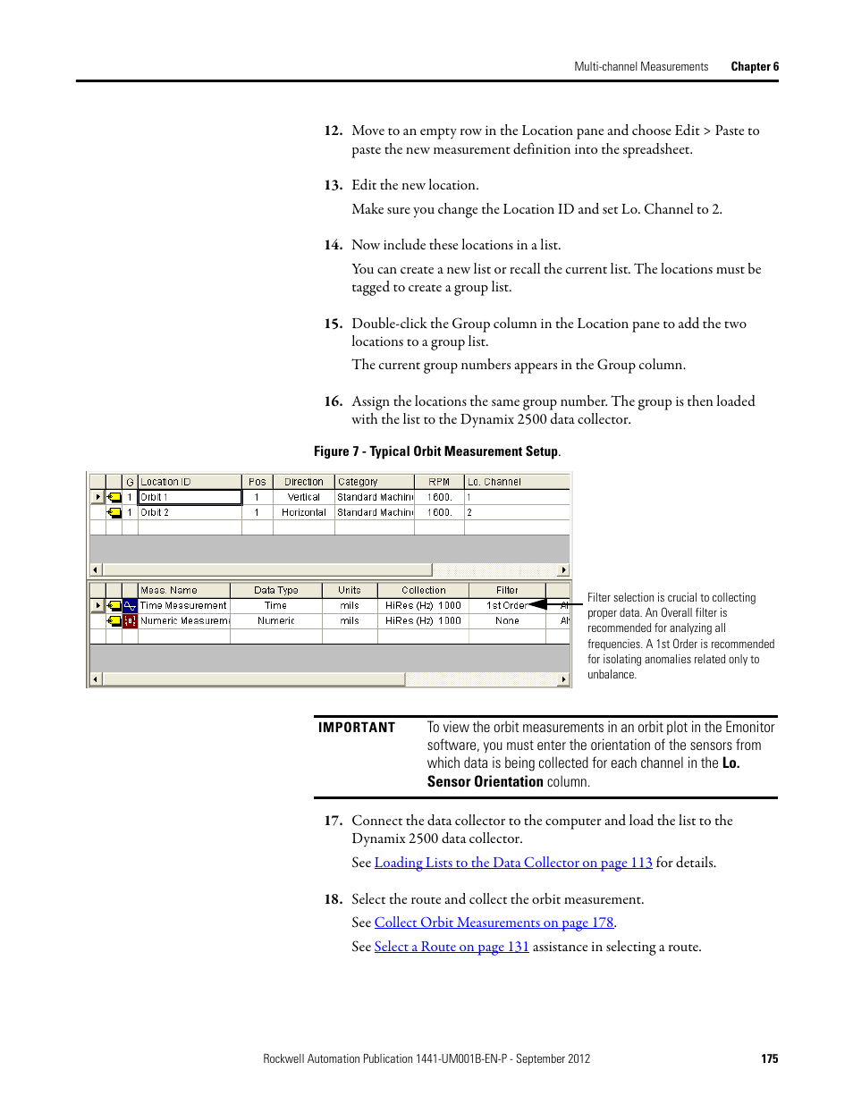 Rockwell Automation 1441-DYN25-Z Dynamix 2500 Data Collector User Manual | Page 175 / 218