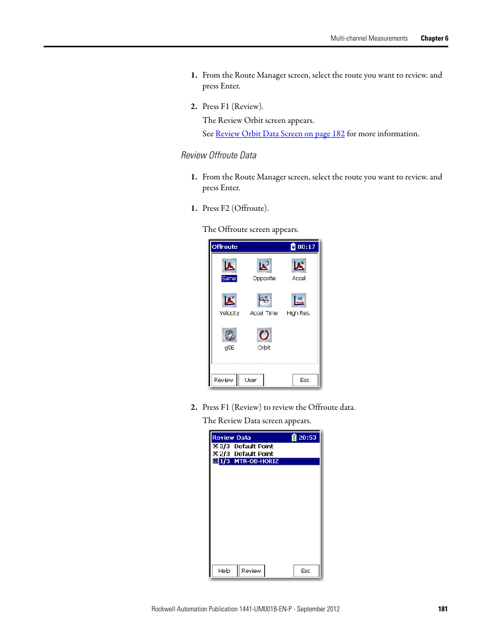 Rockwell Automation 1441-DYN25-Z Dynamix 2500 Data Collector User Manual | Page 181 / 218