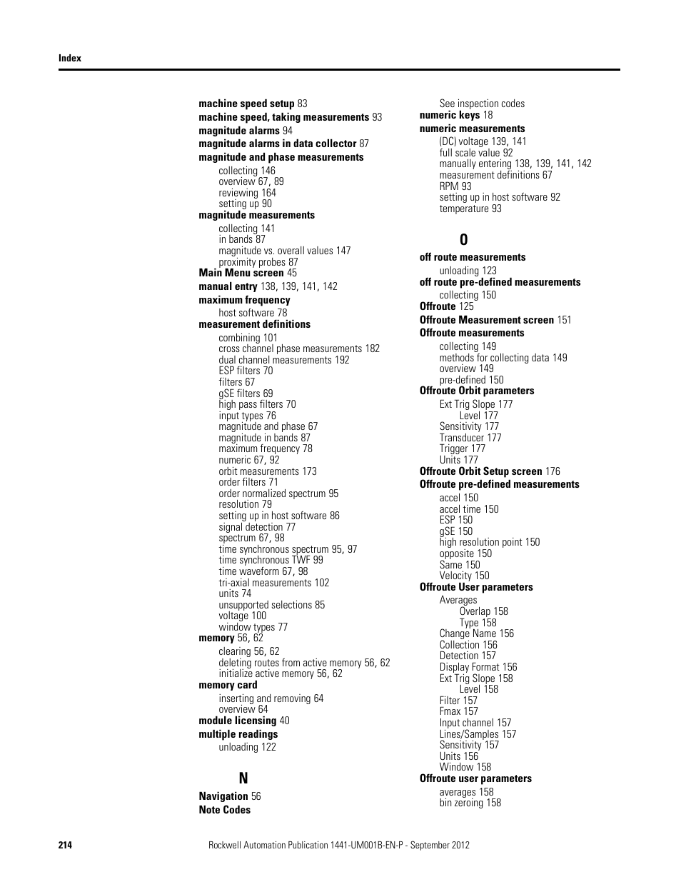 Rockwell Automation 1441-DYN25-Z Dynamix 2500 Data Collector User Manual | Page 214 / 218