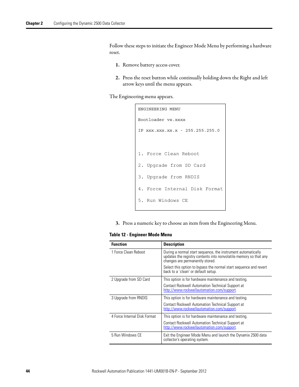 Rockwell Automation 1441-DYN25-Z Dynamix 2500 Data Collector User Manual | Page 44 / 218