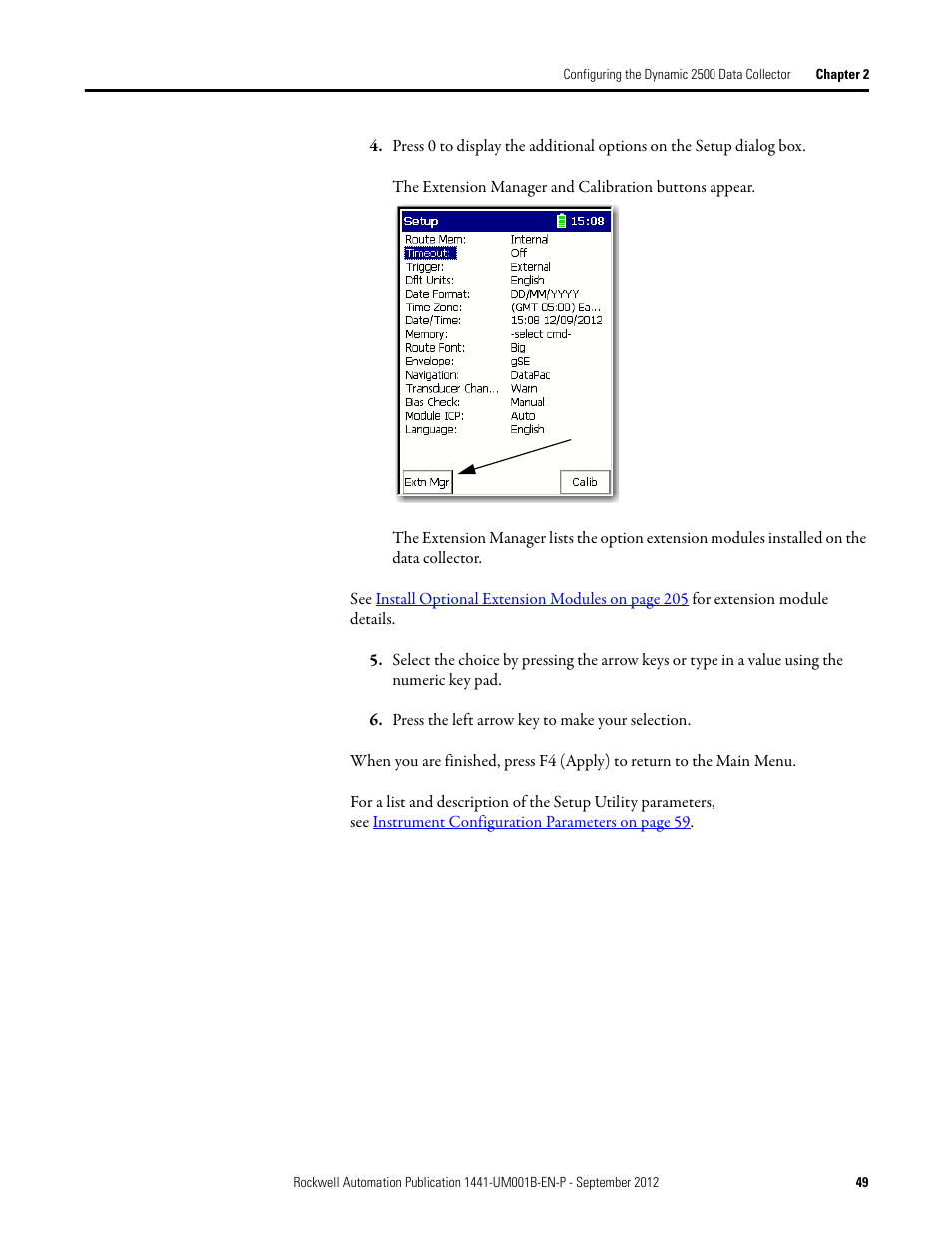 Rockwell Automation 1441-DYN25-Z Dynamix 2500 Data Collector User Manual | Page 49 / 218