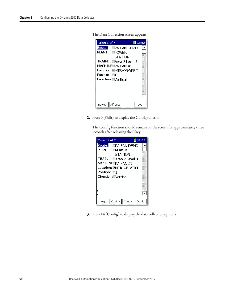 Rockwell Automation 1441-DYN25-Z Dynamix 2500 Data Collector User Manual | Page 58 / 218