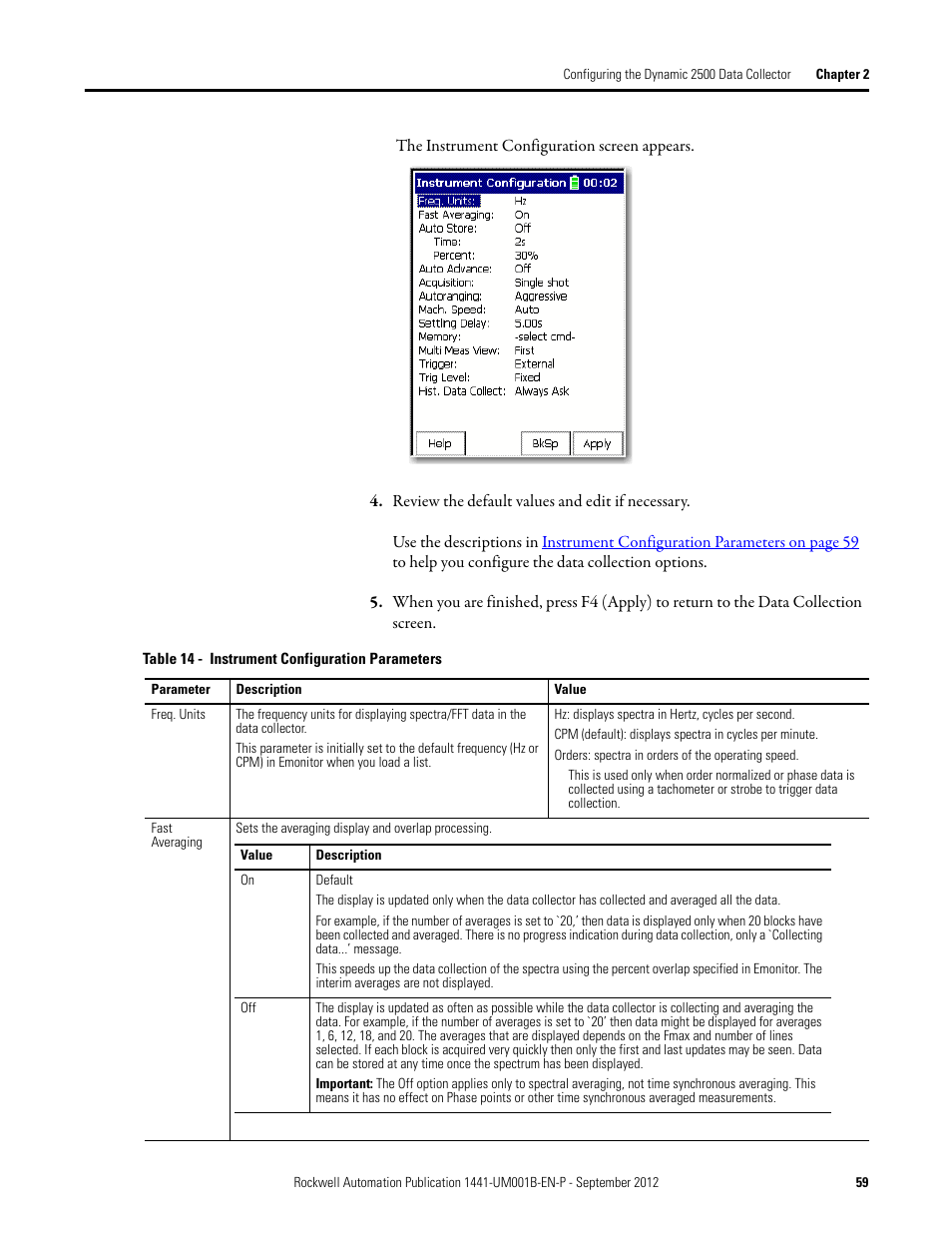 Rockwell Automation 1441-DYN25-Z Dynamix 2500 Data Collector User Manual | Page 59 / 218