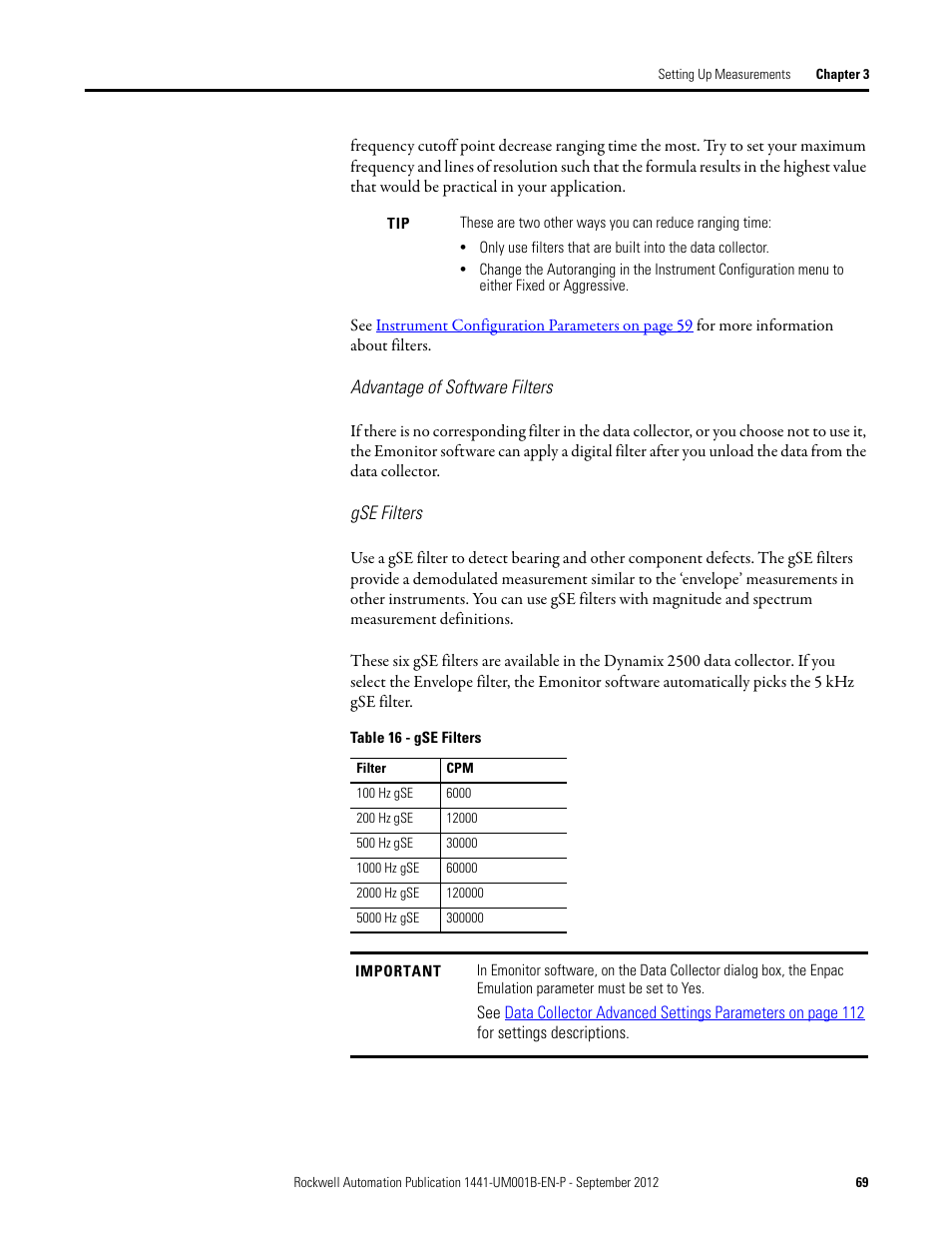 Rockwell Automation 1441-DYN25-Z Dynamix 2500 Data Collector User Manual | Page 69 / 218