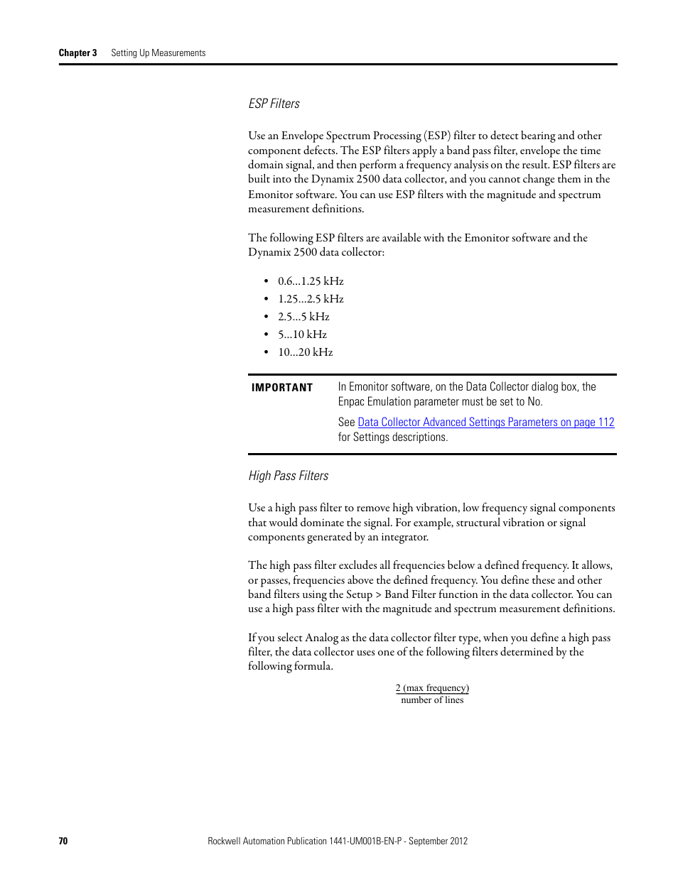 Rockwell Automation 1441-DYN25-Z Dynamix 2500 Data Collector User Manual | Page 70 / 218