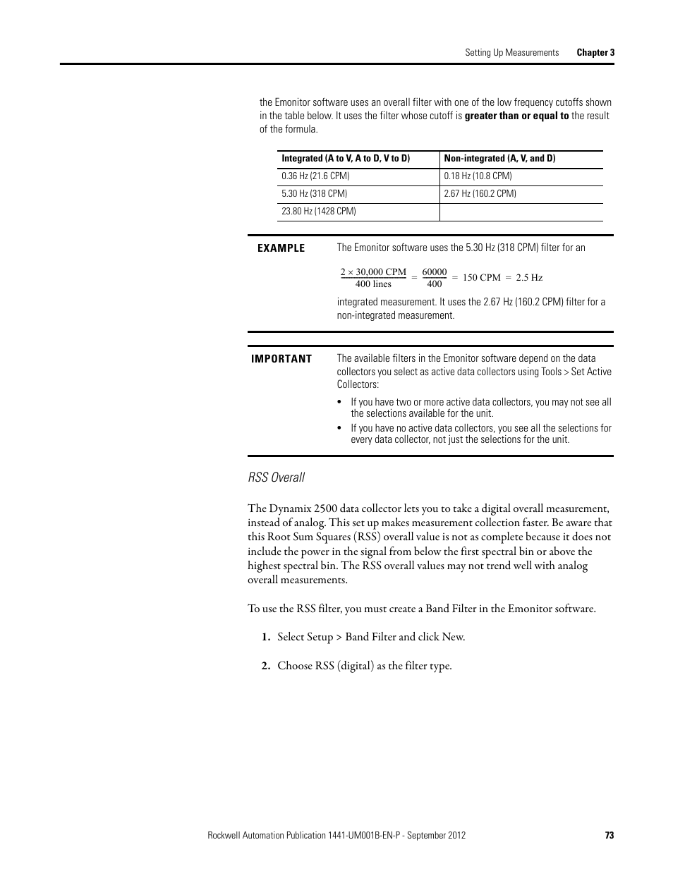 Rockwell Automation 1441-DYN25-Z Dynamix 2500 Data Collector User Manual | Page 73 / 218