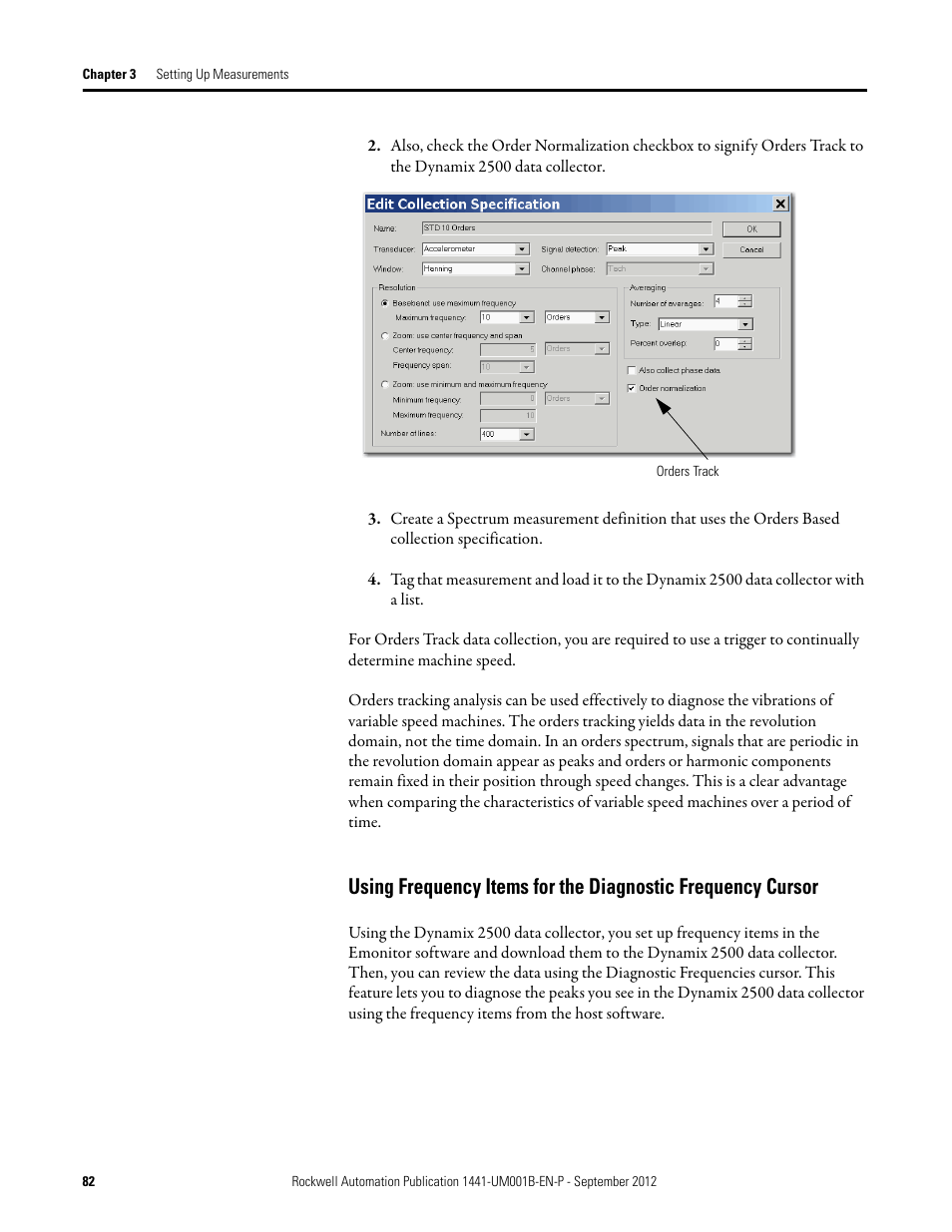 Rockwell Automation 1441-DYN25-Z Dynamix 2500 Data Collector User Manual | Page 82 / 218