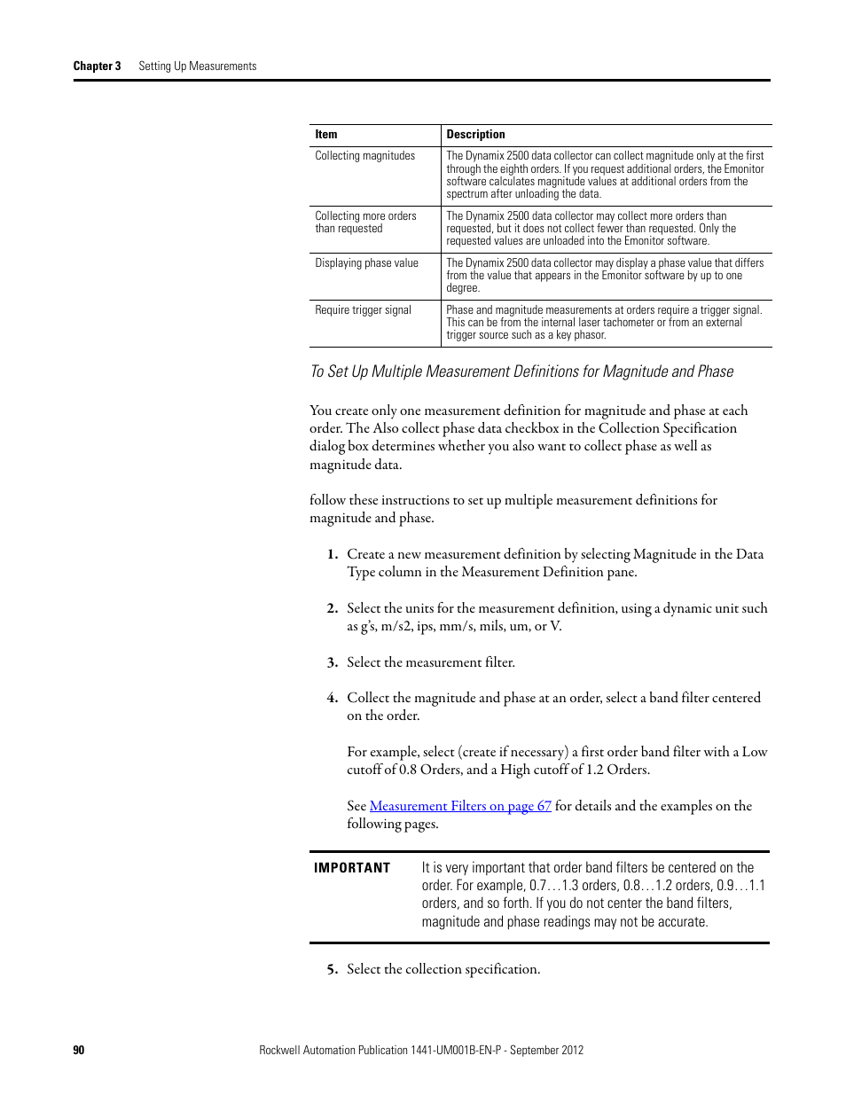 Rockwell Automation 1441-DYN25-Z Dynamix 2500 Data Collector User Manual | Page 90 / 218