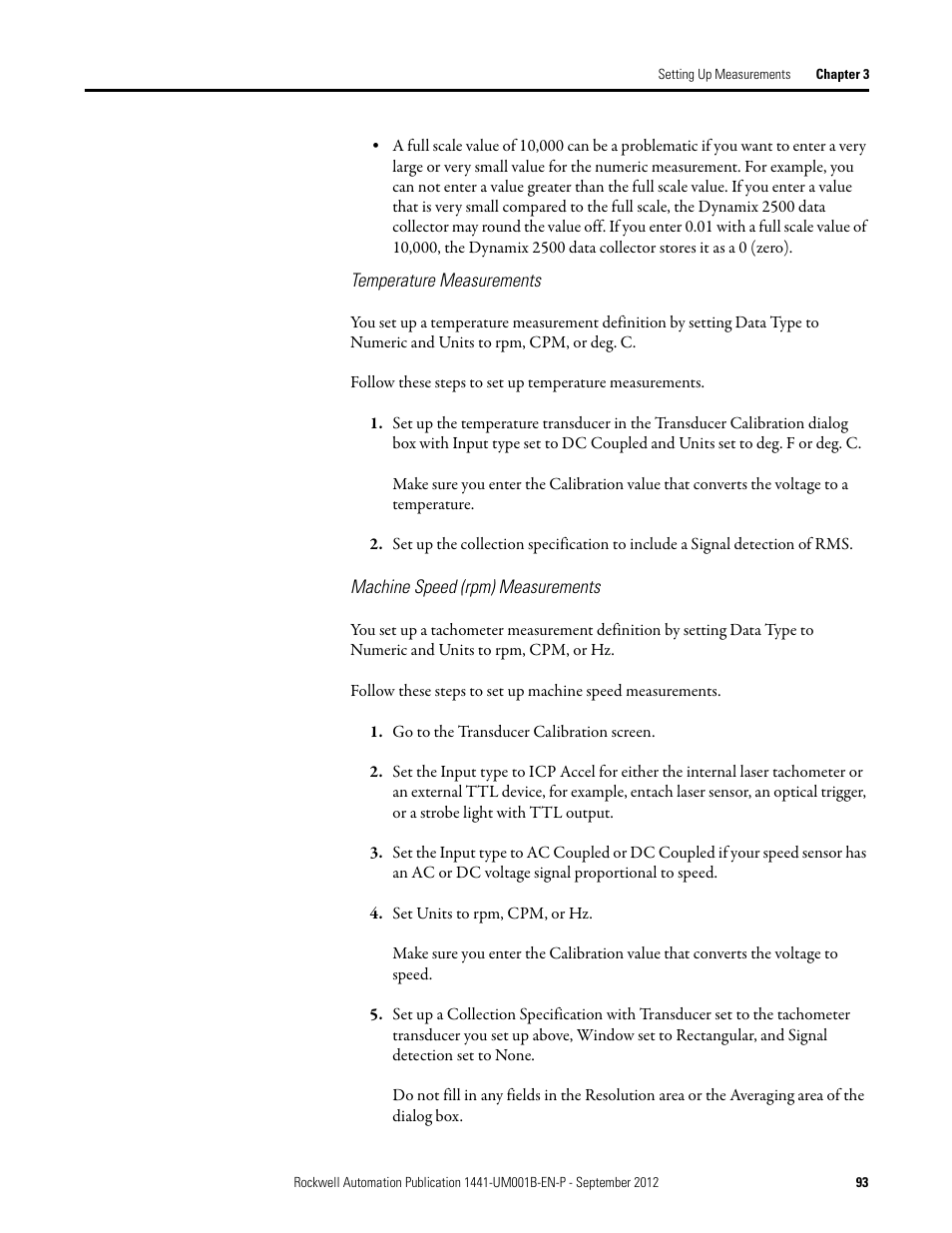 Rockwell Automation 1441-DYN25-Z Dynamix 2500 Data Collector User Manual | Page 93 / 218