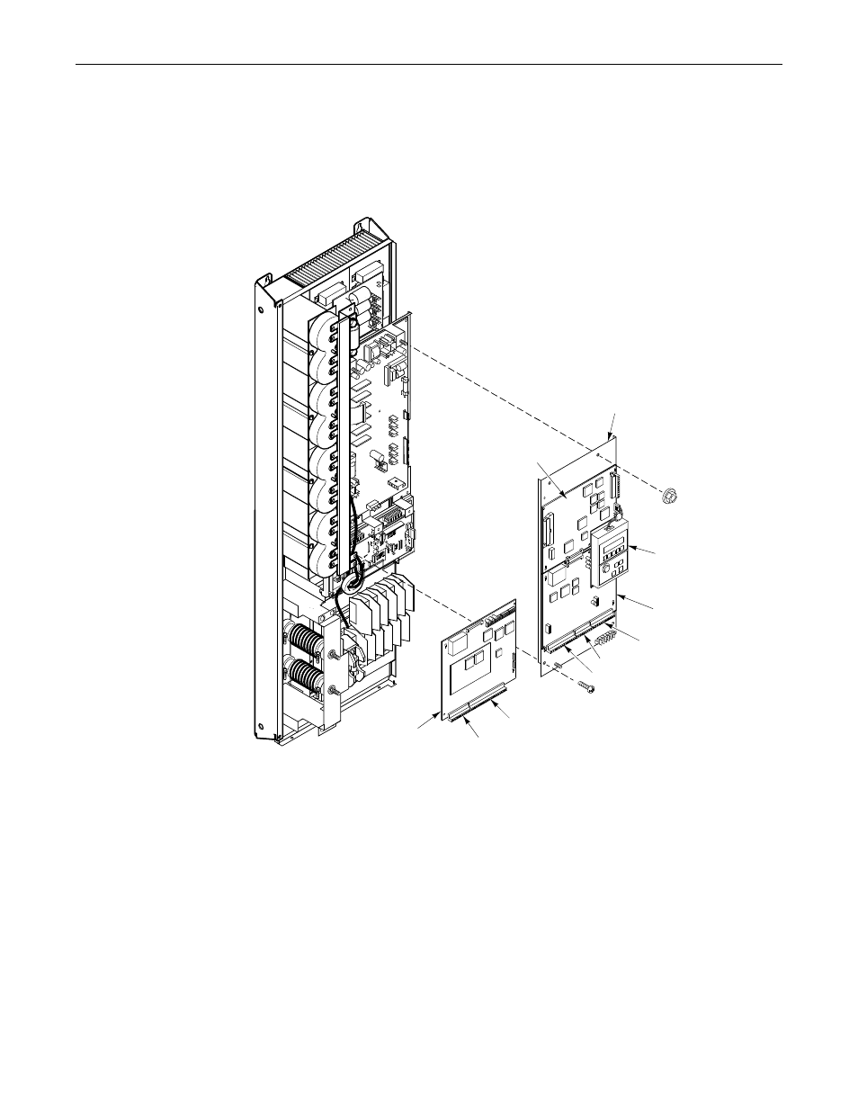 1336 force drives, Remove the control board/adapter mounting plate, Figurei5 | Control board/adapter mounting plate | Rockwell Automation 1336S, 1336F, 1336E, 1336T, 1336-SN-SP18A Snubber Board Kit User Manual | Page 12 / 58