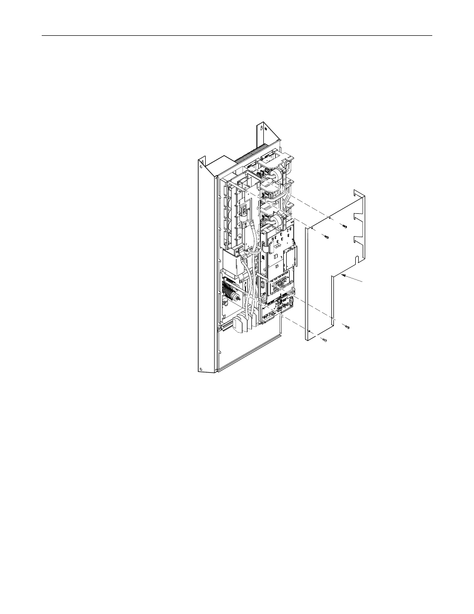 1336 force drives, Remove the high voltage guard, Figurei14 | High voltage guard | Rockwell Automation 1336S, 1336F, 1336E, 1336T, 1336-SN-SP18A Snubber Board Kit User Manual | Page 34 / 58