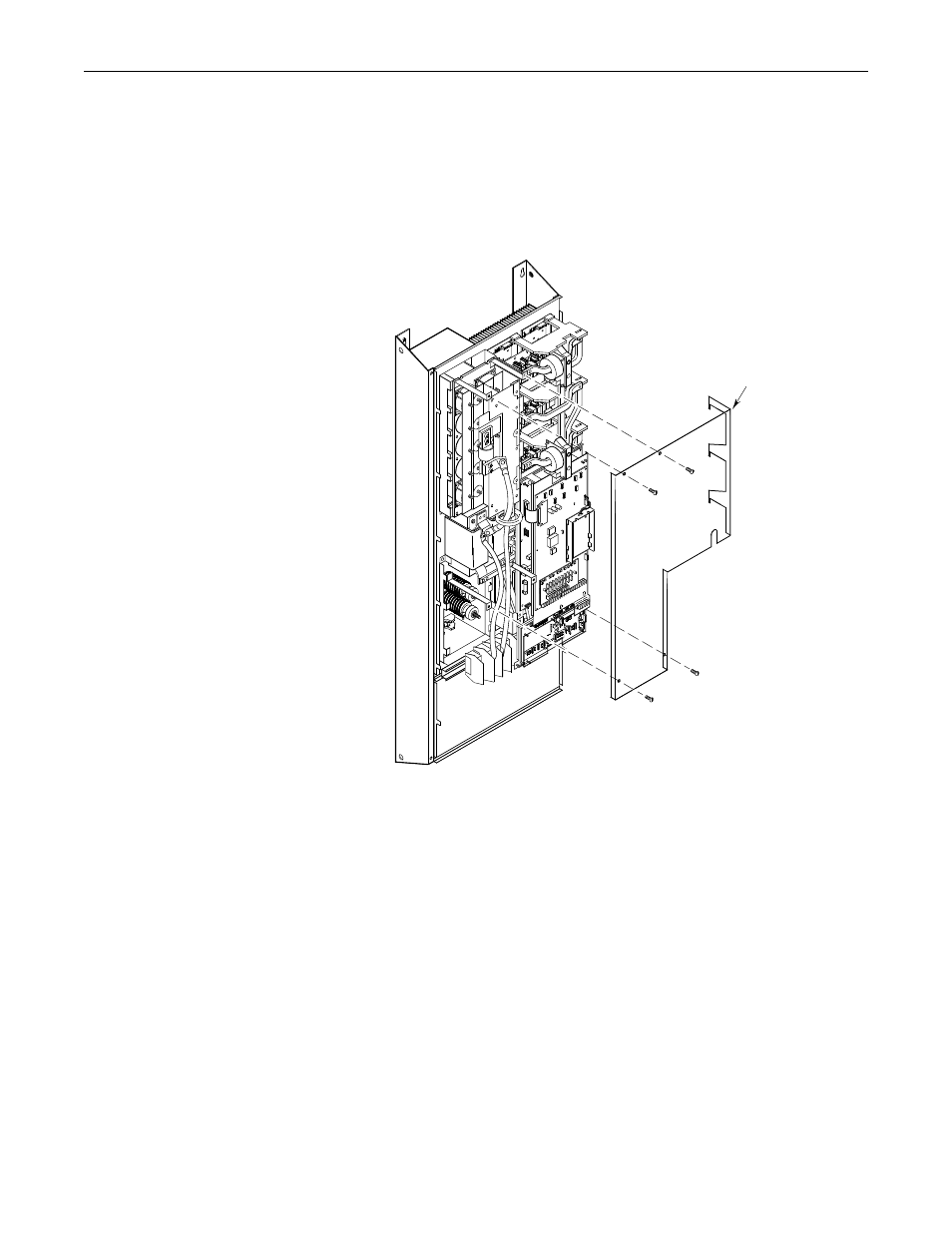 1336 plus drives, Remove the high voltage guard, Figurei18 | High voltage guard | Rockwell Automation 1336S, 1336F, 1336E, 1336T, 1336-SN-SP18A Snubber Board Kit User Manual | Page 42 / 58