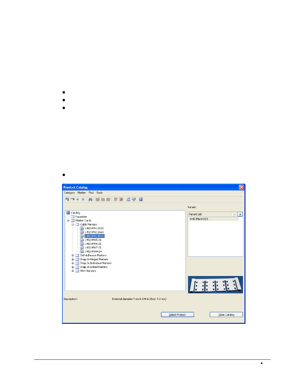 Product catalog, Introduction, Opening the "product catalog" dialog | Rockwell Automation 1492-PRINT110_PRINT220 ClearTools User Manual User Manual | Page 101 / 182