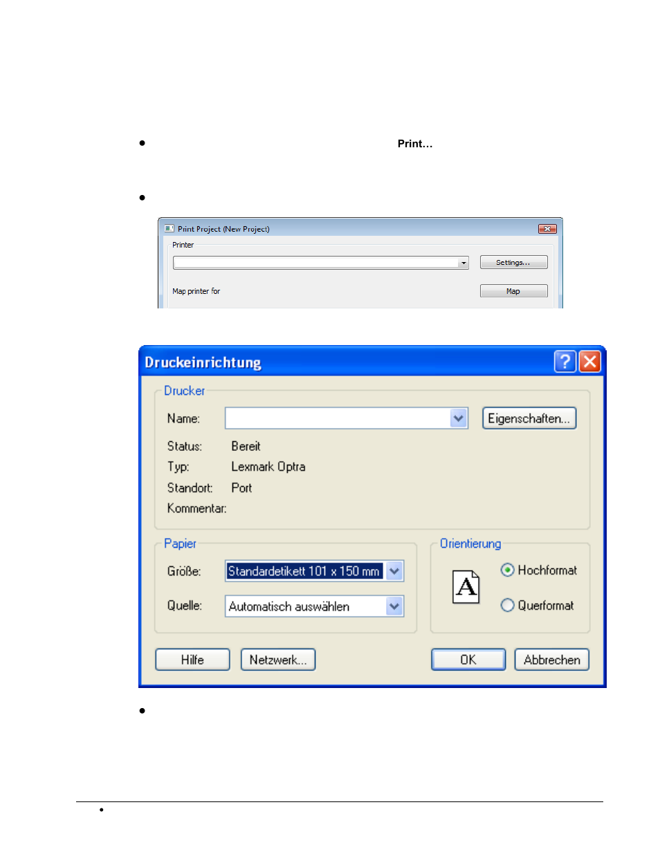Adjusting the printer to a printing medium | Rockwell Automation 1492-PRINT110_PRINT220 ClearTools User Manual User Manual | Page 156 / 182