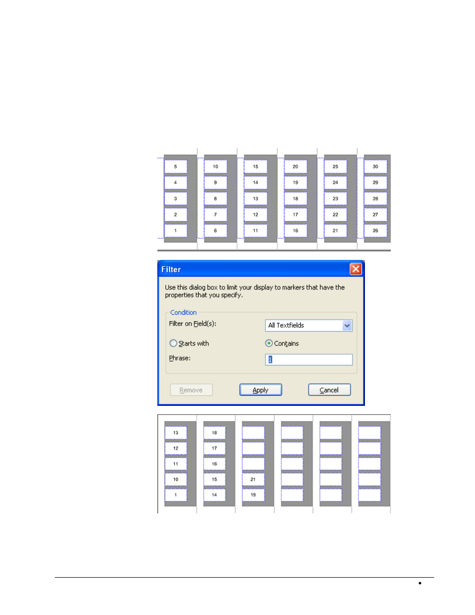 Filter functions | Rockwell Automation 1492-PRINT110_PRINT220 ClearTools User Manual User Manual | Page 39 / 182
