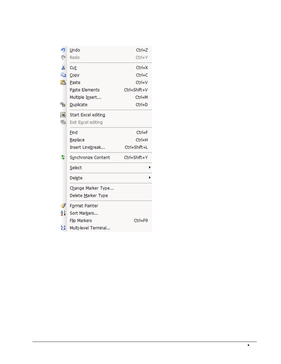 Edit menu | Rockwell Automation 1492-PRINT110_PRINT220 ClearTools User Manual User Manual | Page 49 / 182