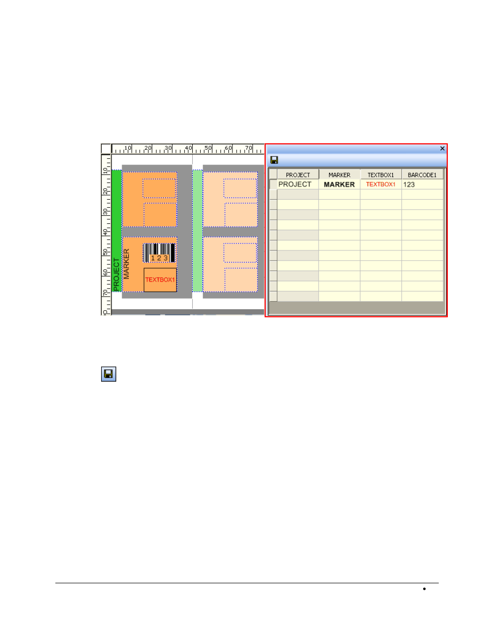 Data grid explorer, Setting the width of the data grid | Rockwell Automation 1492-PRINT110_PRINT220 ClearTools User Manual User Manual | Page 85 / 182