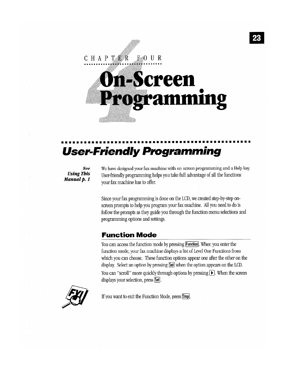 On-screen progranuning, User-friendly programming | Brother Fax-170 User Manual | Page 29 / 74