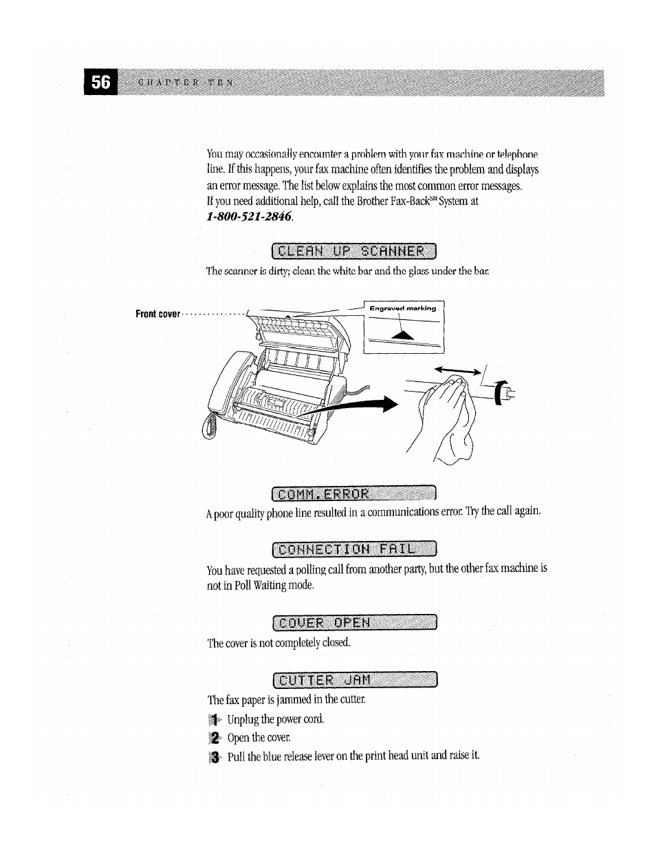 Icquer open | Brother Fax-170 User Manual | Page 62 / 74