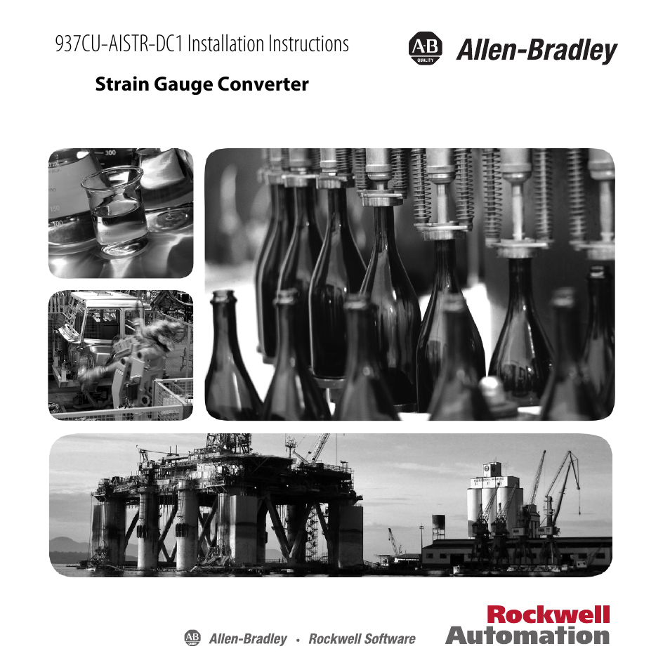 Rockwell Automation 937CU-AISTR-DC1 Strain Gauge Converter Installation Instructions User Manual | 48 pages