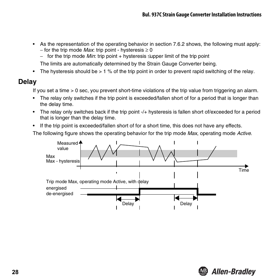 Delay | Rockwell Automation 937CU-AISTR-DC1 Strain Gauge Converter Installation Instructions User Manual | Page 30 / 48