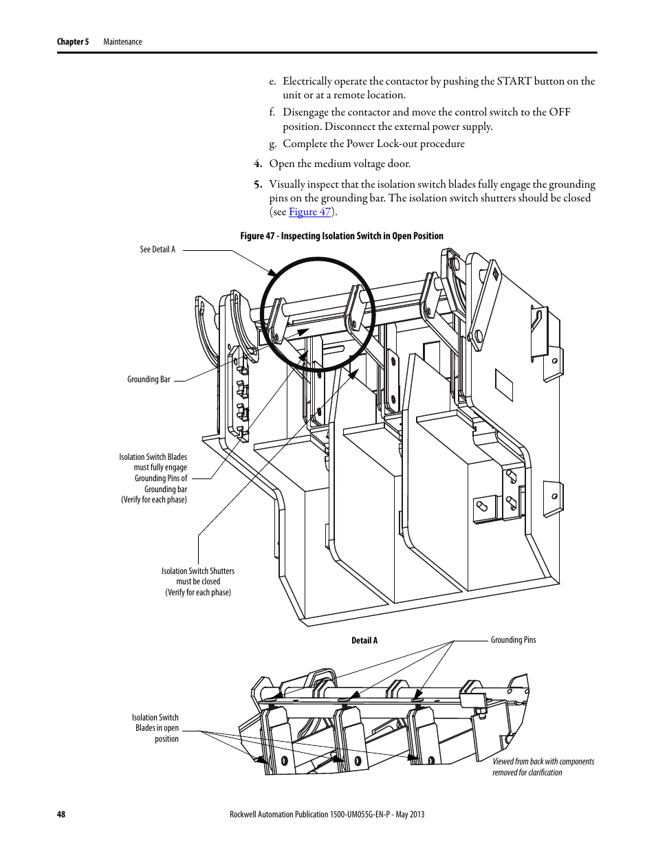 Rockwell Automation 1512B MV Controllers, 200/400A Two-High Cabinet, Standard and Arc-Resistant Enclosure User Manual | Page 56 / 100