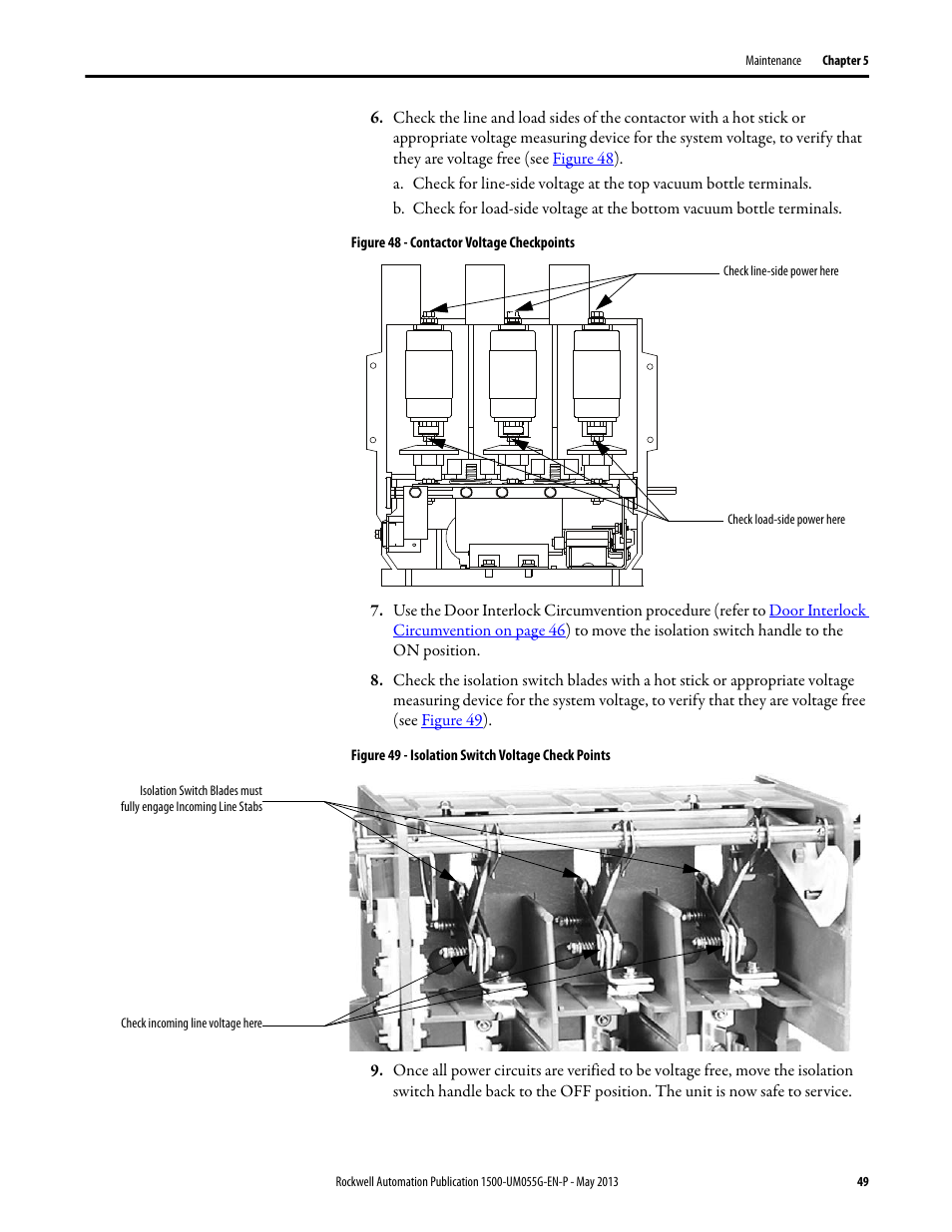 Rockwell Automation 1512B MV Controllers, 200/400A Two-High Cabinet, Standard and Arc-Resistant Enclosure User Manual | Page 57 / 100