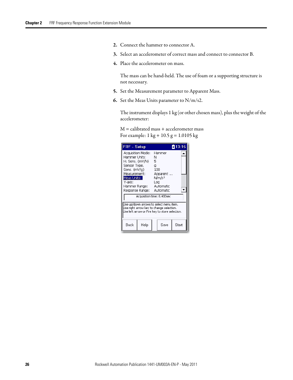 Rockwell Automation 1441-DYN25-MFRF Frequency Response Function Extension Module for the Dynamix 2500 User Manual | Page 26 / 32