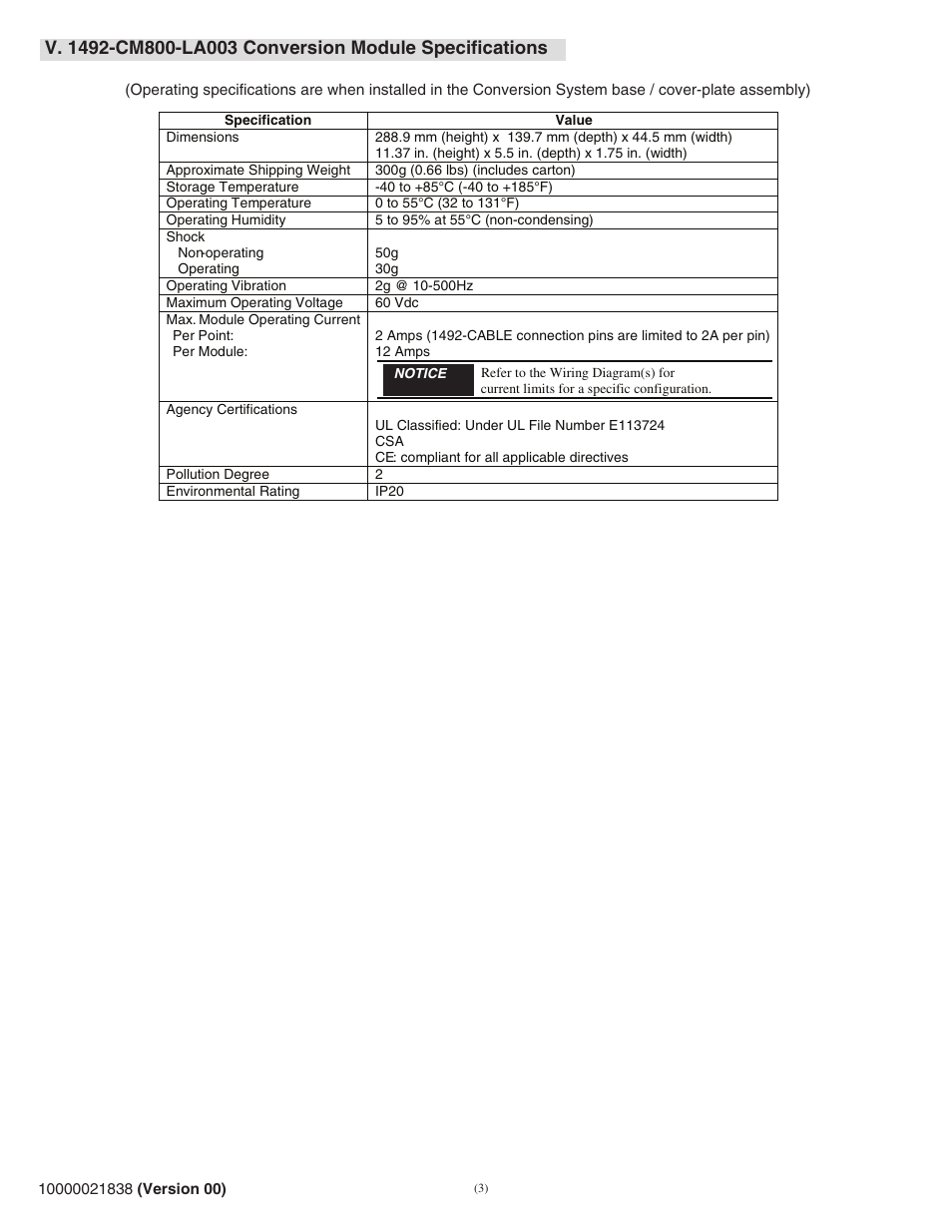 Rockwell Automation 1492-CM800-LA003 Field Wire Conv. Module for Modicon B872-100 to 1756-OF6CI User Manual | Page 3 / 4