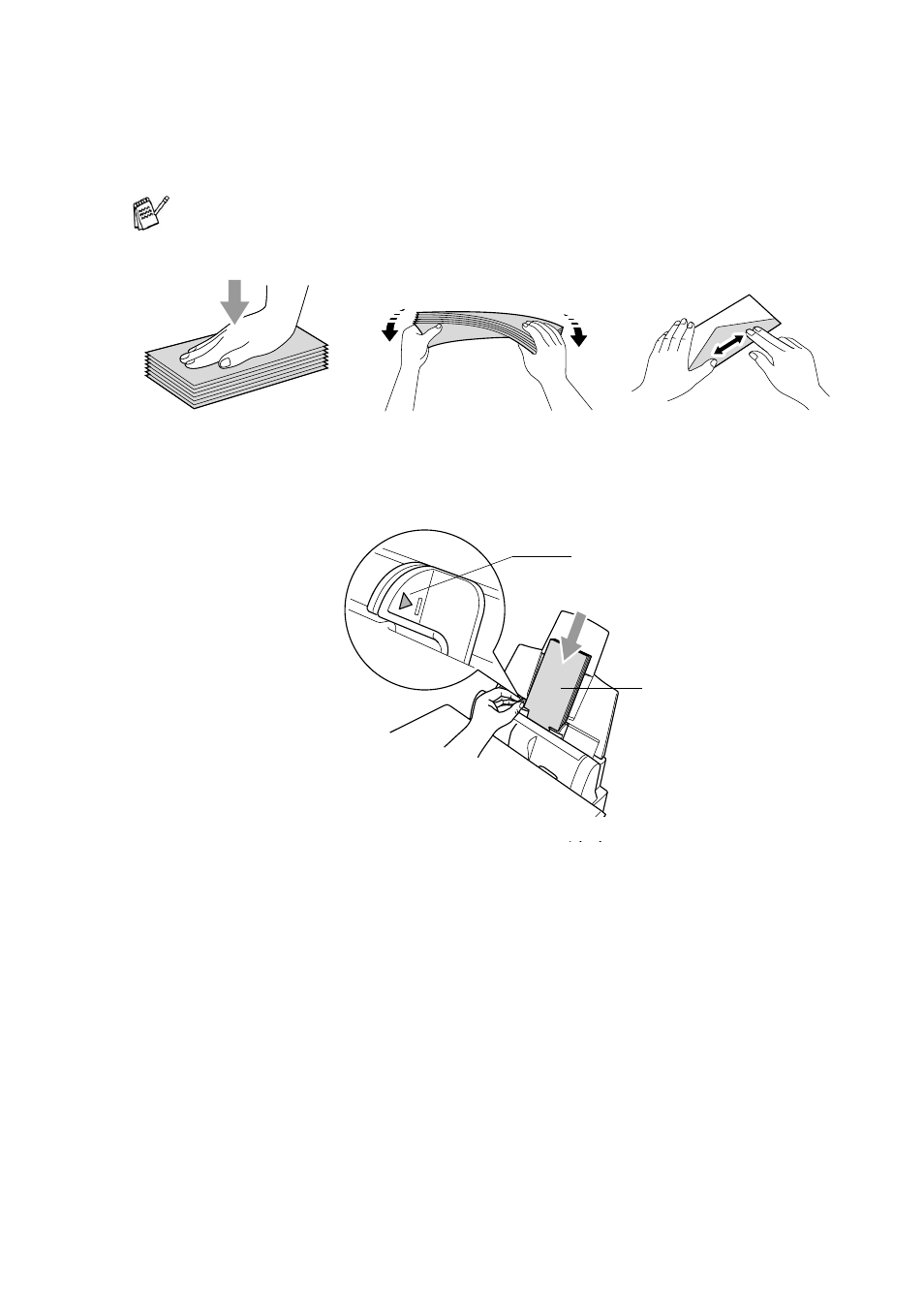 To load envelopes, To load envelopes -8 | Brother DCP-4020C User Manual | Page 28 / 227