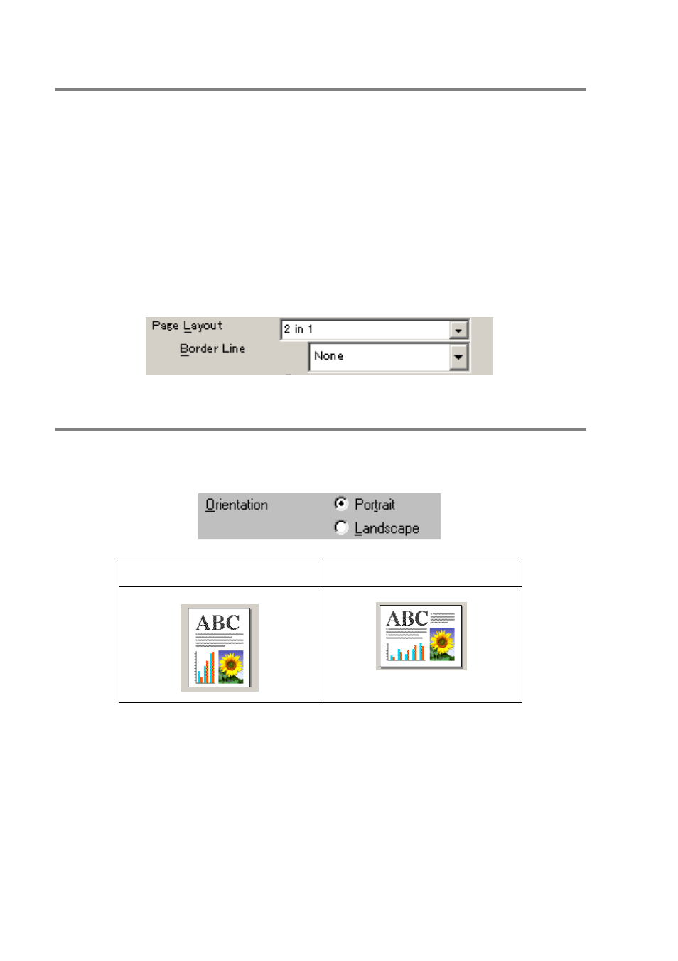 Border line, Orientation, Border line -7 | Orientation -7, Page layout | Brother DCP-4020C User Manual | Page 85 / 227
