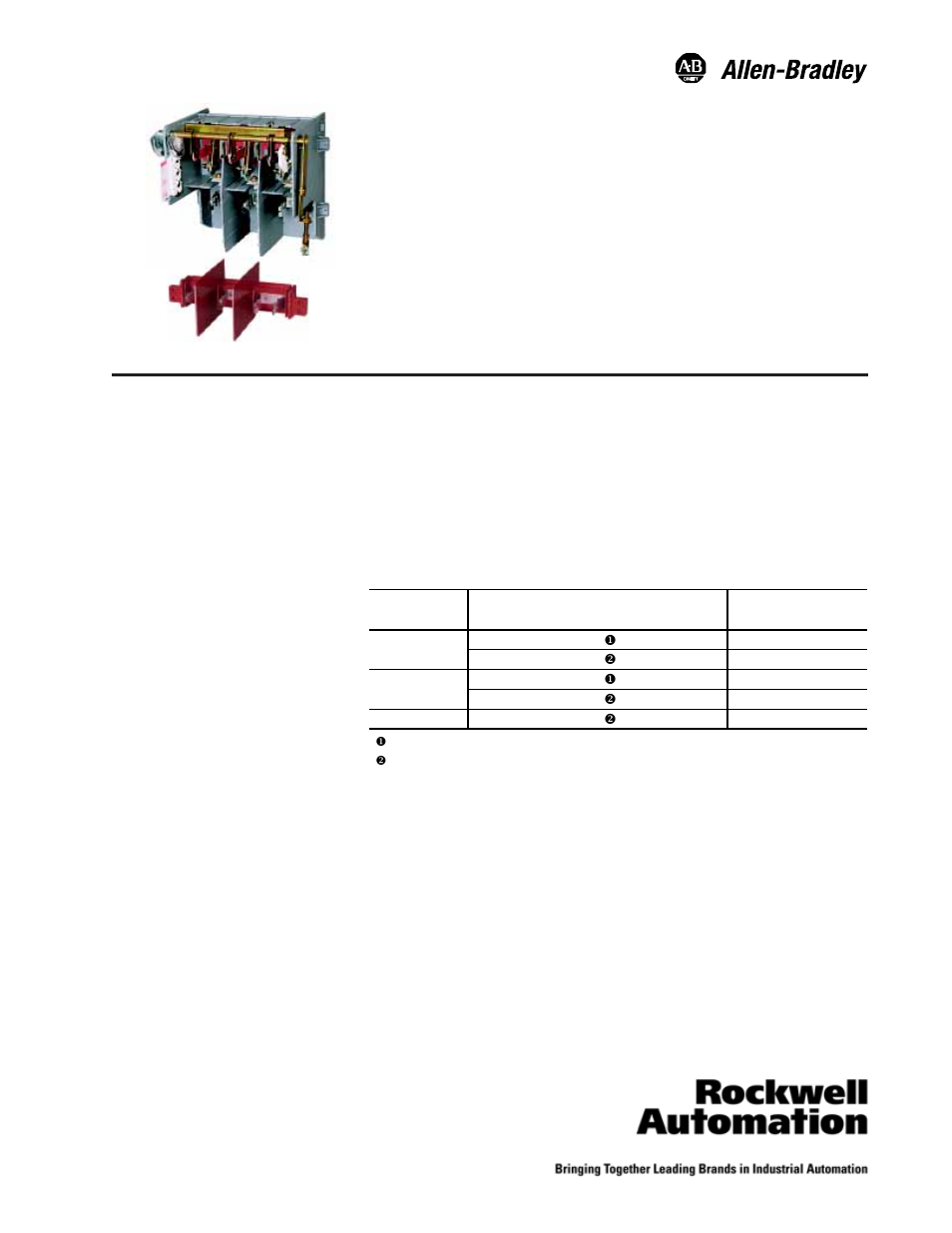 Rockwell Automation 1503F OEM Products - Isolation Switch with Fuse Clips Instruction Sheet User Manual | 2 pages