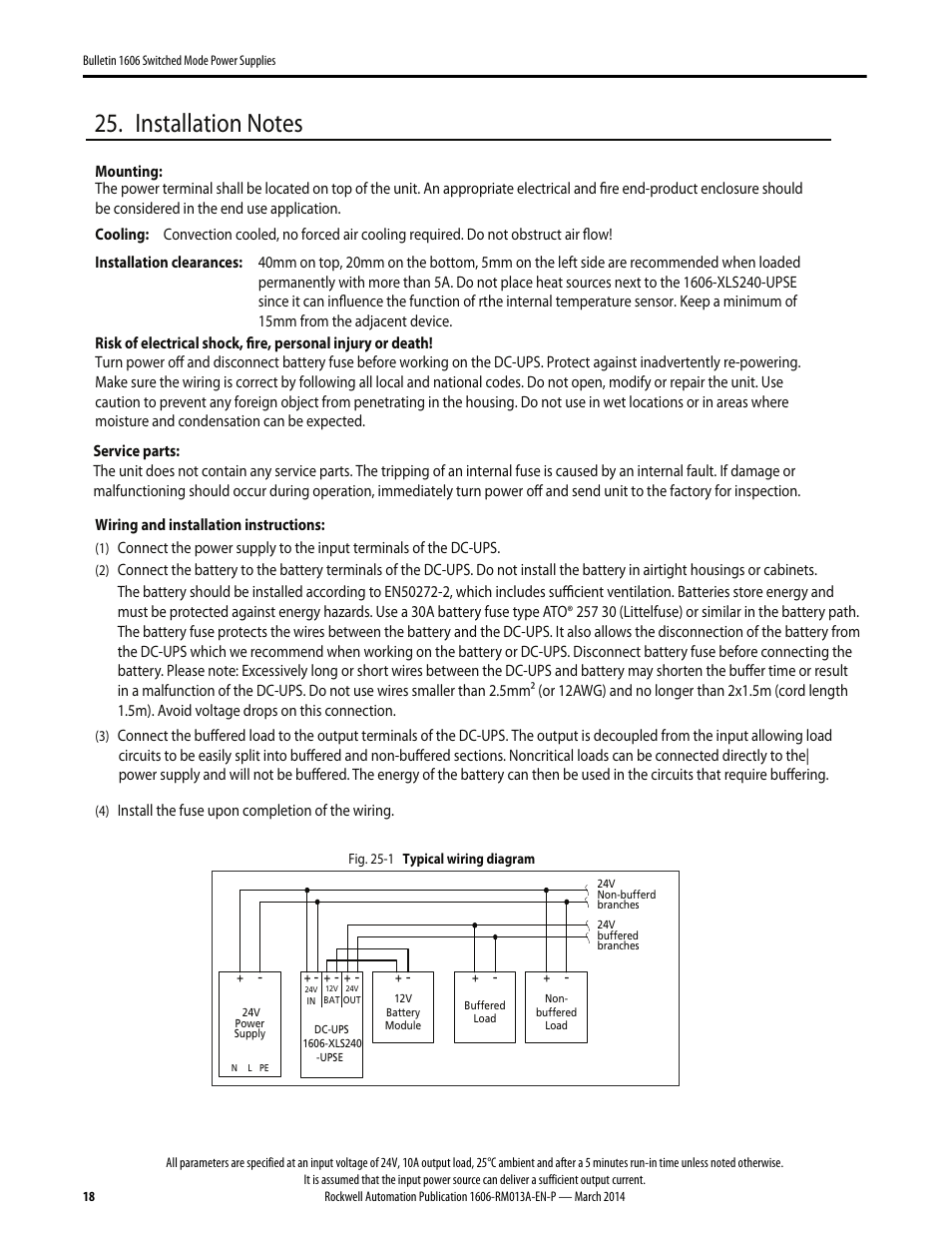 Rockwell Automation 1606-XL240-UPSE Power Supply Reference Manual User Manual | Page 18 / 24