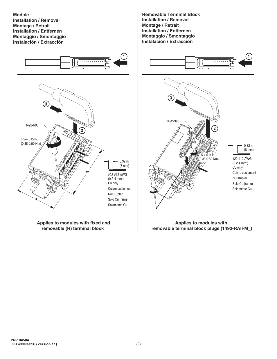 Rockwell Automation 1492-AIFM8-3_RAIFM8-3 Analog Interface Modules User Manual | Page 2 / 6