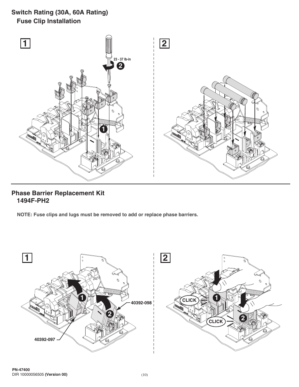 Rockwell Automation 1494V-DSxx Series D Variable Depth Disconnect Switch User Manual | Page 10 / 16