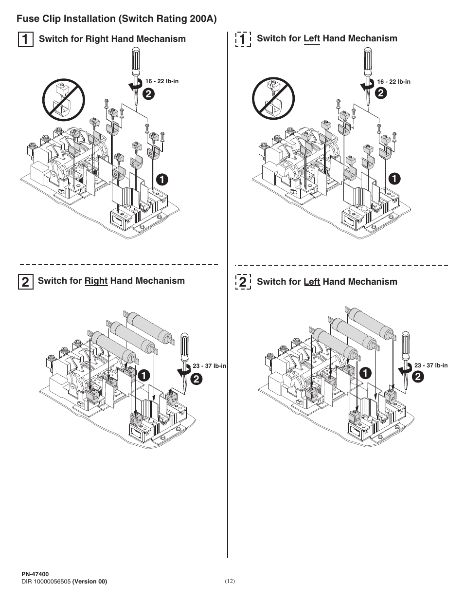 Rockwell Automation 1494V-DSxx Series D Variable Depth Disconnect Switch User Manual | Page 12 / 16