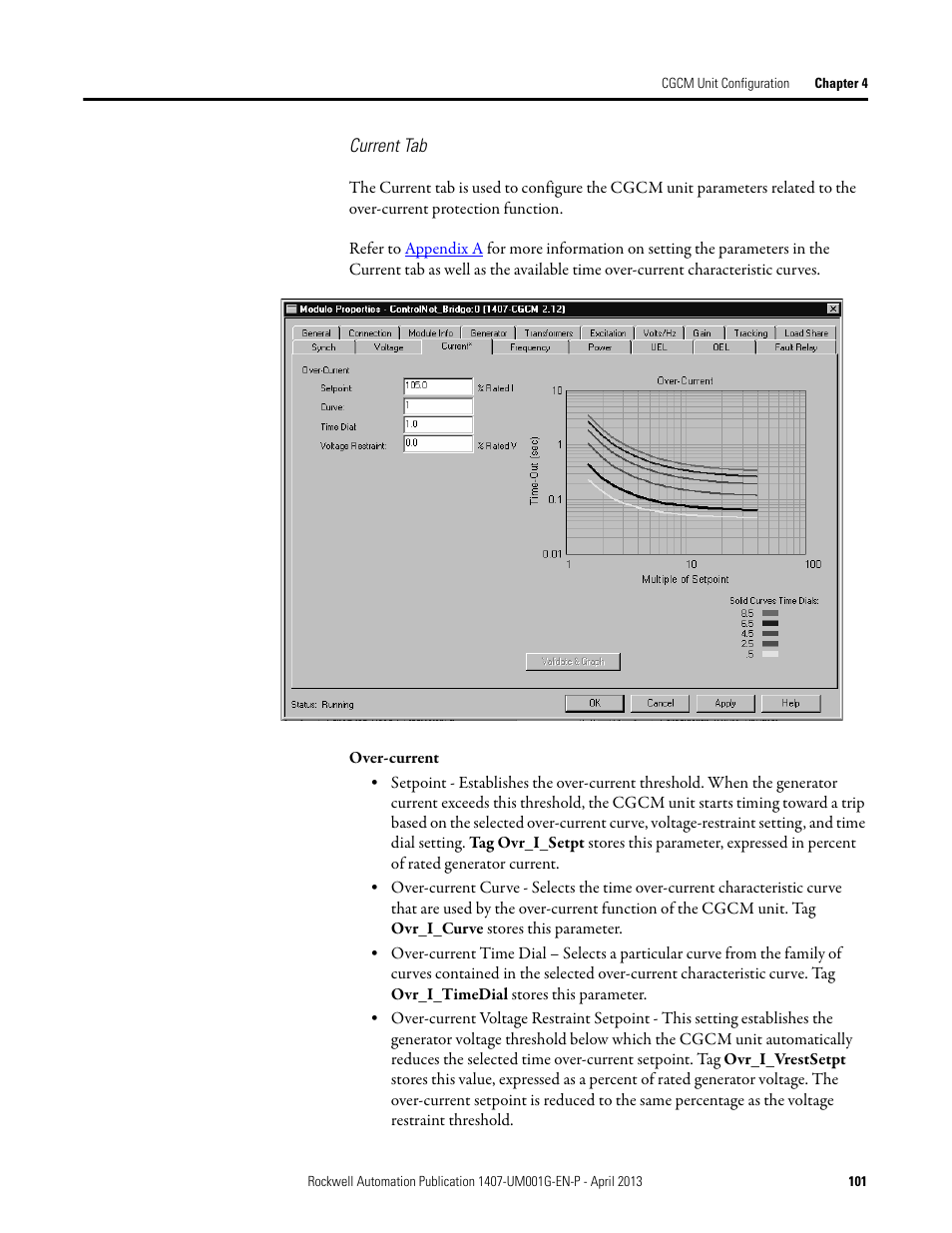 Rockwell Automation 1407-CGCM Combination Generator Control Module User Manual | Page 101 / 246