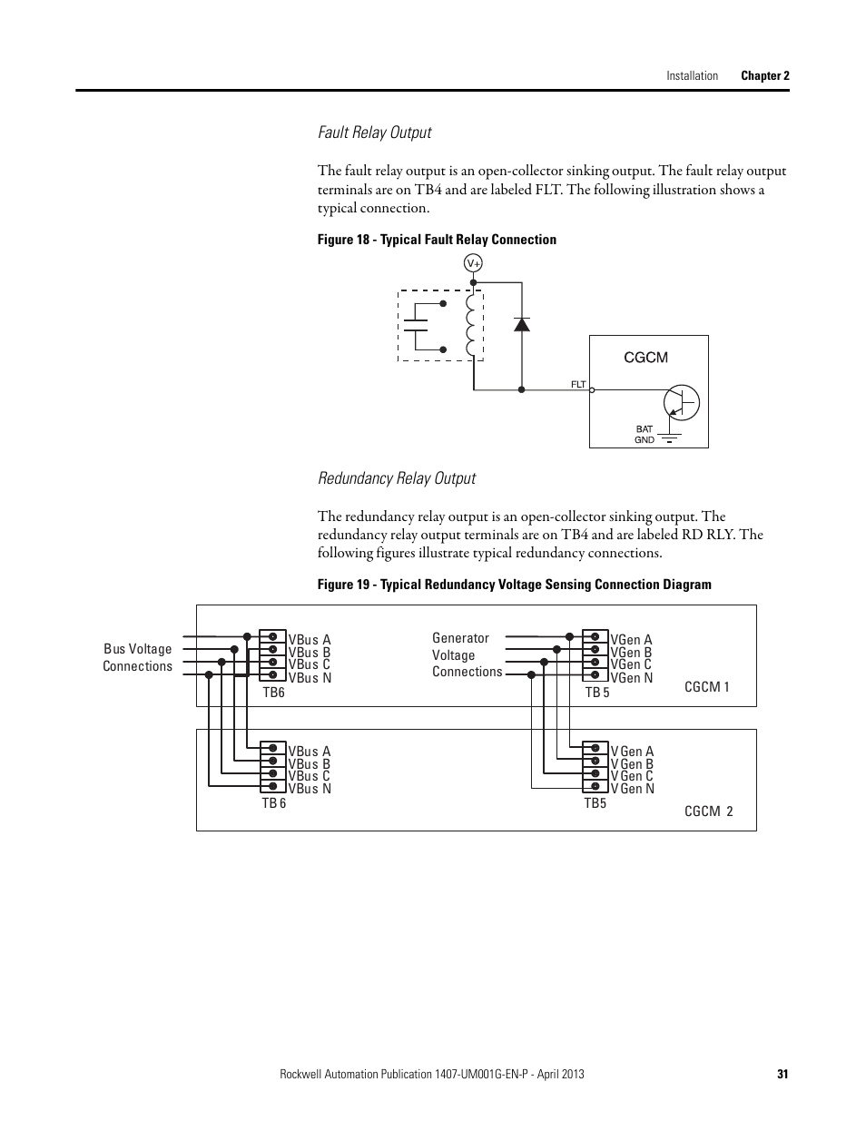 Rockwell Automation 1407-CGCM Combination Generator Control Module User Manual | Page 31 / 246