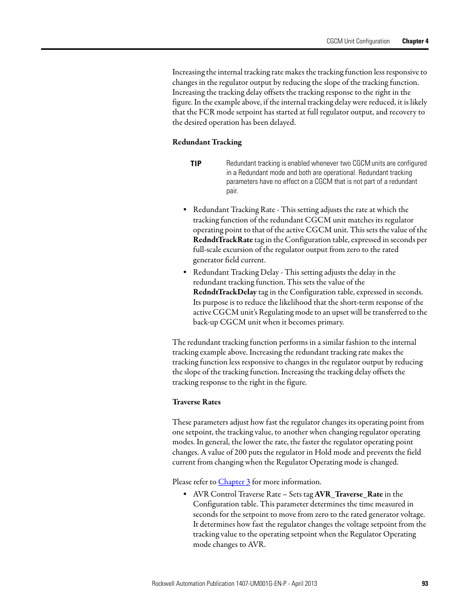 Rockwell Automation 1407-CGCM Combination Generator Control Module User Manual | Page 93 / 246
