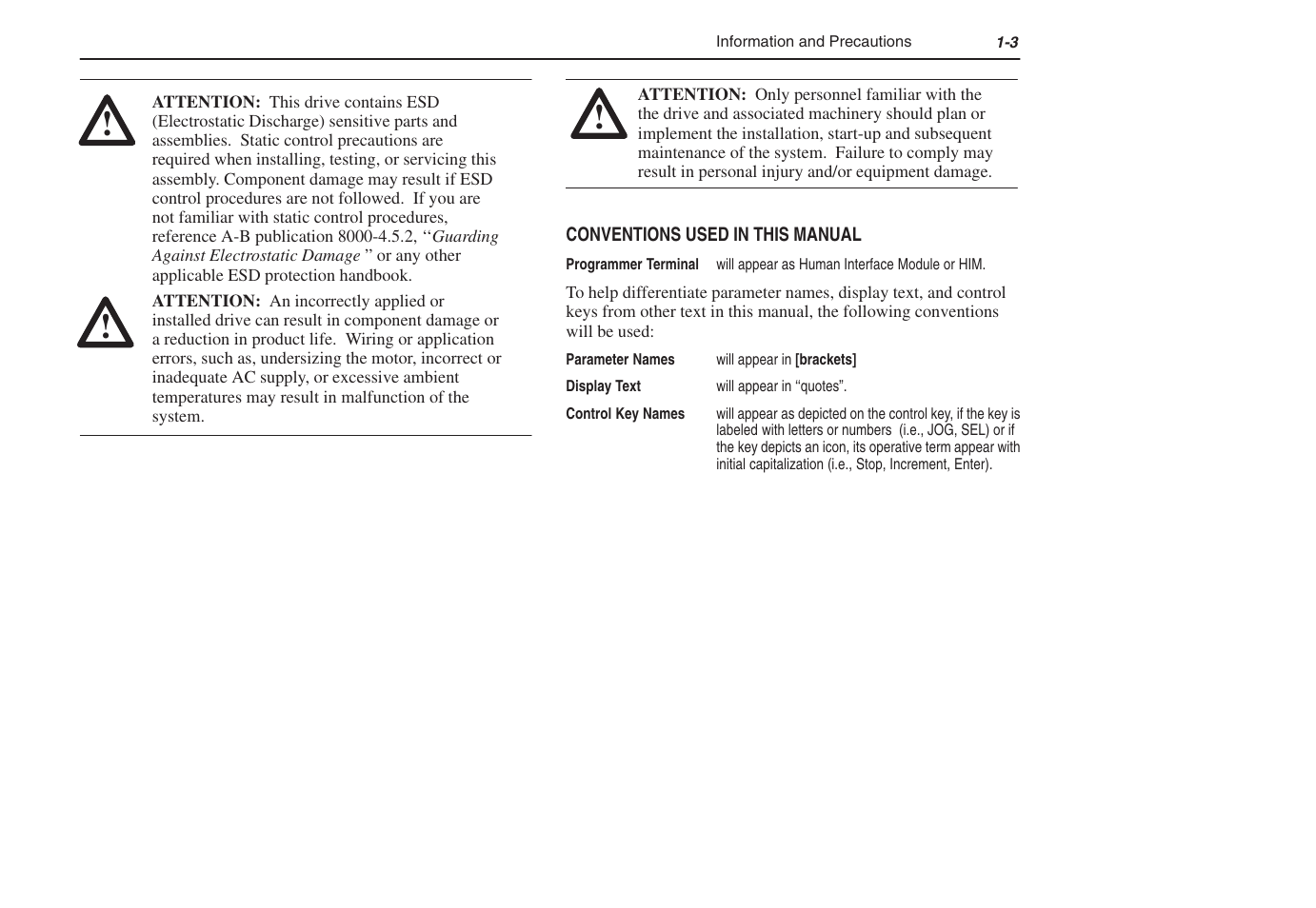 Rockwell Automation 1305 AC Drive, Series C, Firmware 6.xx and Up User Manual | Page 11 / 170