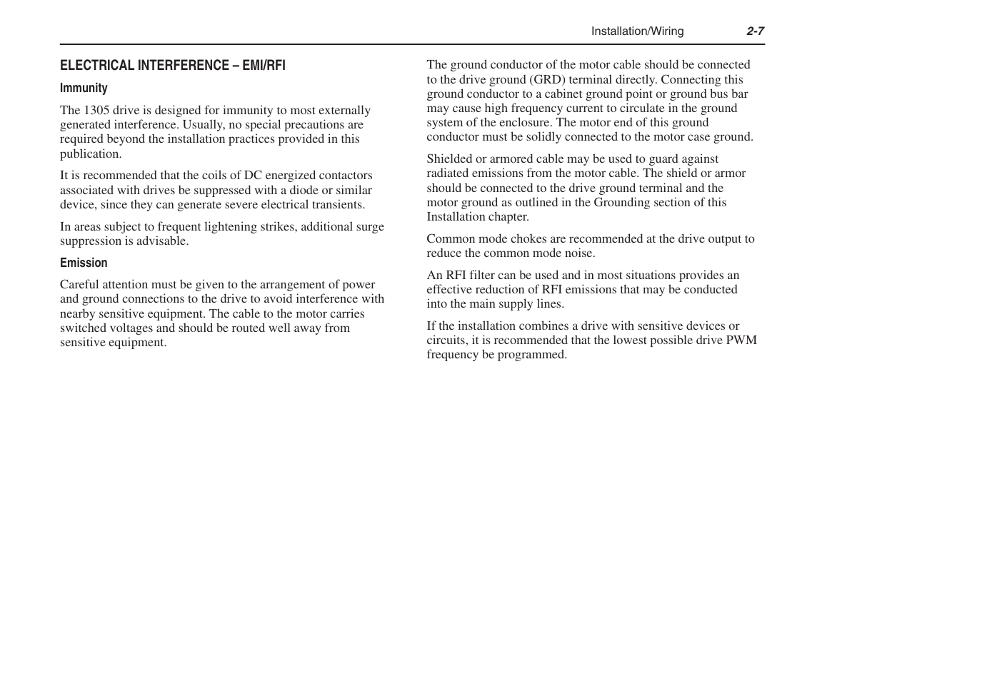 Rockwell Automation 1305 AC Drive, Series C, Firmware 6.xx and Up User Manual | Page 21 / 170