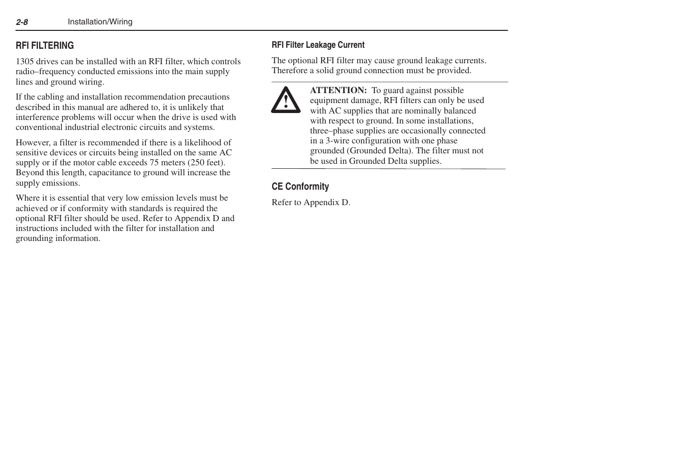 Rockwell Automation 1305 AC Drive, Series C, Firmware 6.xx and Up User Manual | Page 22 / 170